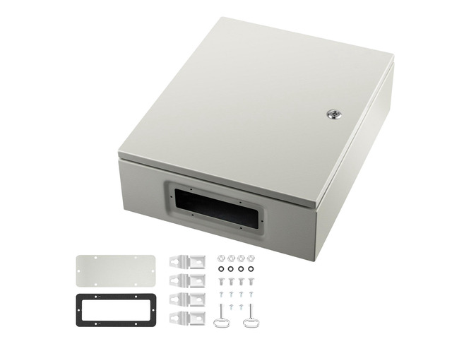 NEMA Steel Case, 20x16x6'' NEMA 4X Metal Electric Enclosure, IP66 Water & Dust Resistant, Suitable for Both Outdoor/Indoor Use, Includes Mounting...