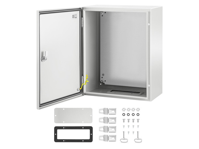 NEMA Steel Enclosure, 20 x 16 x 10/'/' NEMA 4X Steel Electrical Box, IP66 Waterproof & Dustproof, Outdoor/Indoor Electrical Junction Box, with...