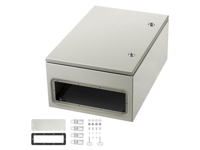 NEMA Steel Enclosure, 24 x 16 x 10/'/' NEMA 4X Steel Electrical Box, IP66 Waterproof & Dustproof, Outdoor/Indoor Electrical Junction Box, with...