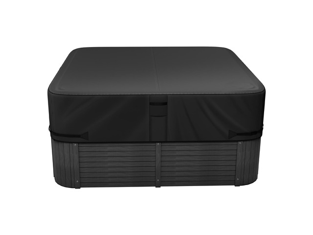Outdoor Hot Tub Cover, 80 x 80 x 20 Inch Weatherproof and Waterproof Hot Tub Cover Protector, 600D Heavy Duty Oxford Fabric and 950N Tearing...