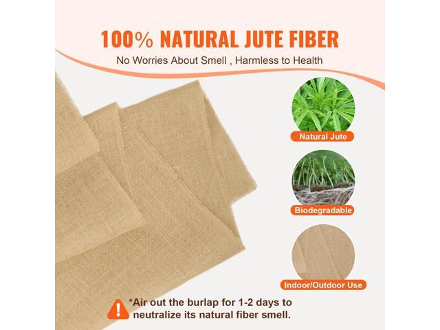 Burlap Fabric Roll, 40 x 150 ft & 50 x 50 High Density Wide Natural Burlap Fabric Rolls, Jute Fabric Burlap Tree Wrap Roll, for Decor, Crafts,...