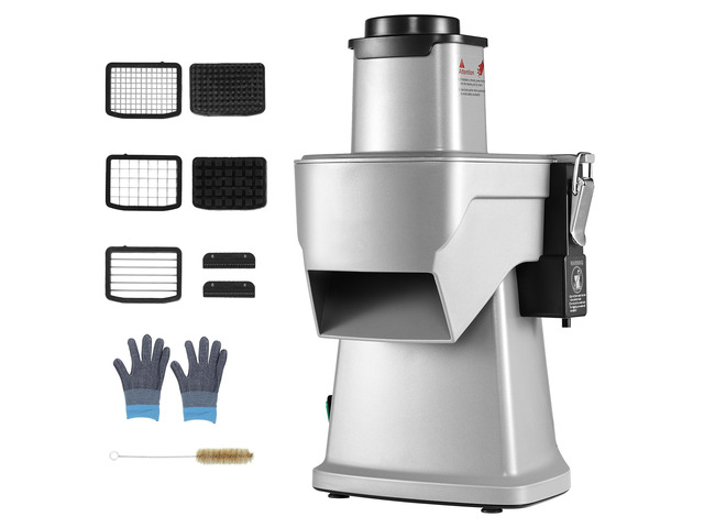 VEVOR Electric Vegetable Slicer, 4 in 1 Multifunctional Food Cutter, 200W Vegetable Chopper for Slicing Shredding Dicing and Slitting, with...