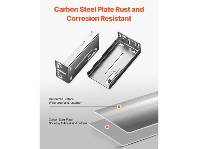 Drawer Slides Brackets, 10 Pairs Drawer Rails for 100 LBS Side Mount Ball Bearing Rail, Heavy Duty Cabinet Drawer Bracket for Dresser Drawer Track...