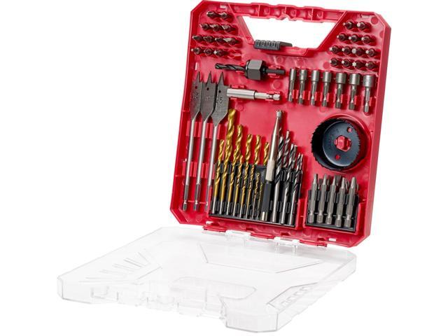 VEVOR Drill Bit Set, 70 Pieces Drill and Driver Bit Set, Screwdriver Bit Set Suitable for Wood Metal Cement Drilling and Screw Driving, Drill Bit...