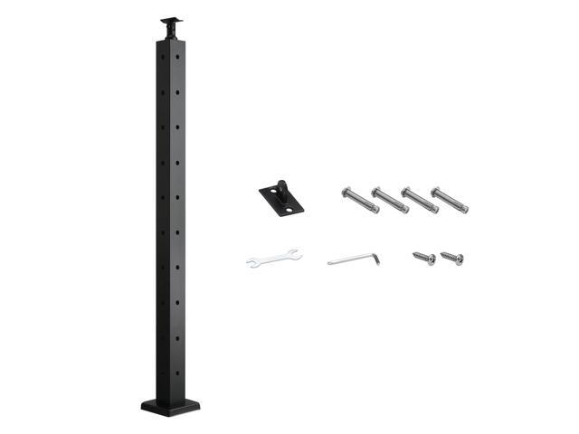 VEVOR Cable Railing Post, 36x2x2 Inch Corner Railing Post, with L-Shaped Pre-Drilled Holes, Stainless Steel Cable Rail Post with Horizontal and...