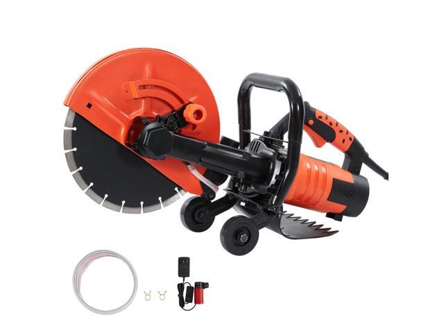 VEVOR Electric Concrete Saw, 12 in, 1800 W 15 A Motor Circular Saw Cutter with Max. 4.5 in Adjustable Cutting Depth, Wet Disk Saw Cutter Includes...