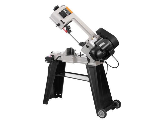 Metal Horizontal Band Saw, 4 in x 6 in Rectangular Cutting Capacity, 110V Metal Vertical Cutting Bandsaw with 550W Motor, 0-45° Angle Adjustment,...