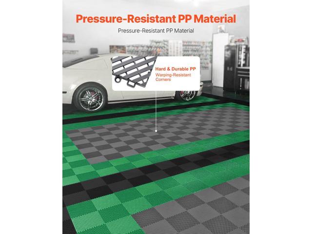 VEVOR Interlocking Drainage Mat, 12 x 12 Modular Interlocking Cushion, 50 Pcs Splicing Drainage Mats, Non-Slip Gray PP Drainage Floor Tile and...