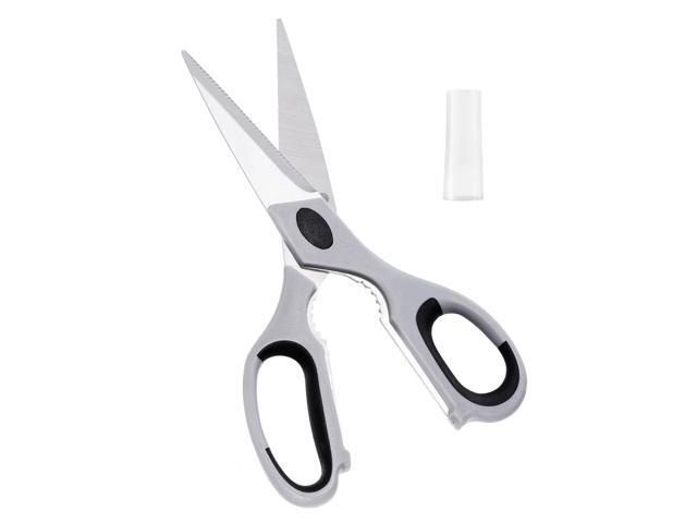 VEVOR Kitchen Scissors Stainless Steel Kitchen Shears Protective Sheath Grey