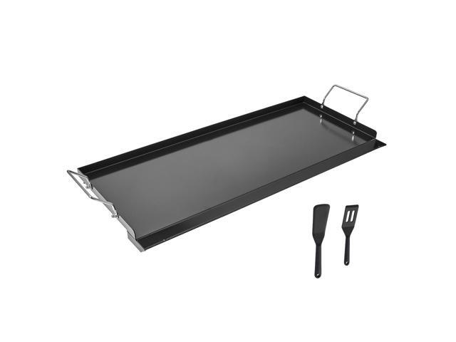 Carbon Steel Griddle, 32x14 inch Universal Flat Top Rectangular Plate, Gas Grill Griddle for BBQ Grill, Teppanyaki, Portable Family Cookware with...