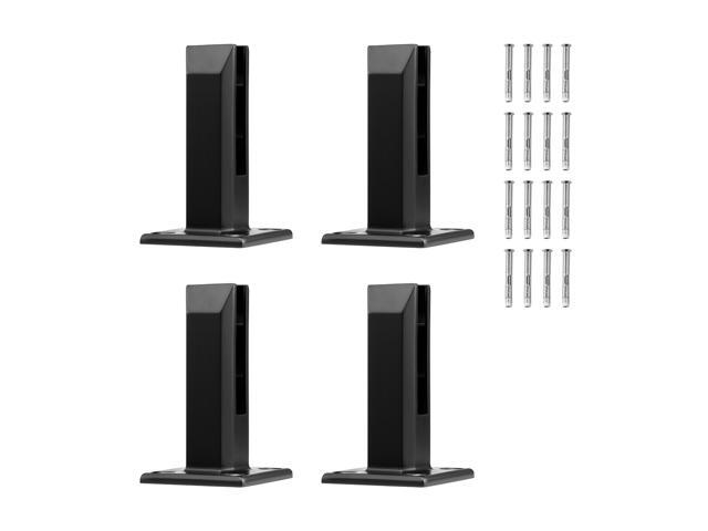 Glass Clamp, 4 PCS Square Glass Railing Bracket for 0.31 '-0.47 ' Tempered Glass, 304 Stainless Steel Glass Mounting Clamp, 0.12 Thick Glass Shelf...