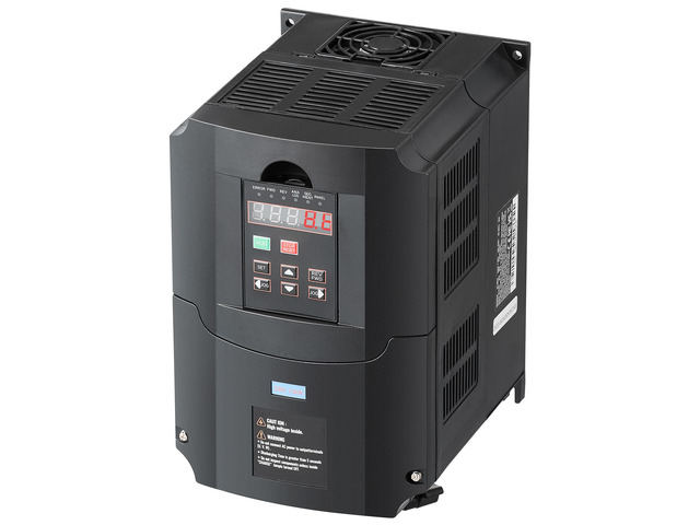 VEVOR VFD 10HP, 7.5KW, 35A, 1 or 3 Phase 220V Input to 3 Phase 220V Output Variable Frequency Drive, 40-60Hz Input, 0-400Hz Output VFD for Spindle...