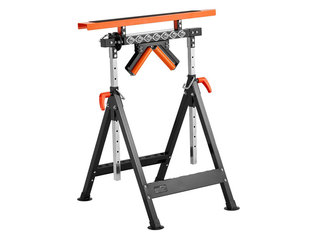 4-in-1 Polished Roller Stand Max Load 440 lb Adjustable 33-50 in for Woodworking