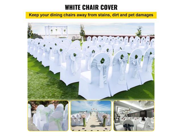 Stretch Spandex Folding Chair Covers, Universal Fitted Arched Front Cover, Removable Washable Protective Slipcovers, for Wedding, Holiday, Banquet,...