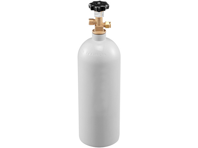 VEVOR 5 Lbs CO2 Tank Aluminum Gas Cylinder, Brand New CO2 Cylinder with Gray Spray Coating, CO2 Tank with CGA320 Valve, For Draft Soda Beer