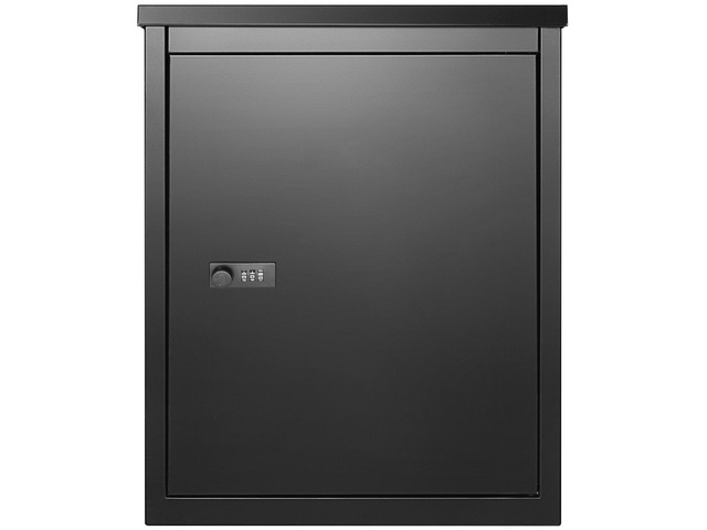 Package Delivery Boxes for Outside 15.4' x 10.6' x 20.5', Galvanized Steel Wall Mount Mailbox with Coded Lock, Anti-Theft Baffle, IPX3 Waterproof...