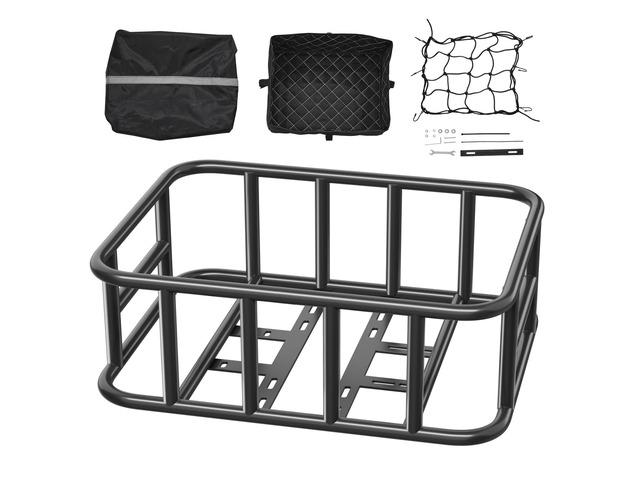 Rear Bike Basket Medium Bicycle Basket Cargo Net Rainproof Cover Liner