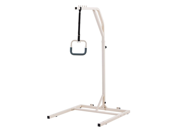 VEVOR Trapeze Bar for Bed Mobility, Height-Adjustable Free Standing Trapeze Bar with 2 Wheels, 300LBS Capacity Bed Pull Up Assist for Elderly...