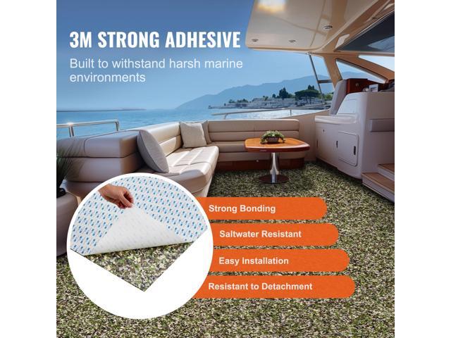 VEVOR Boat Flooring, EVA Foam Boat Decking 94.5' x 23.6', Non-Slip Self-Adhesive Flooring, 31.1sq. ft 2 Rolls of Marine Carpet for Boats, Yacht,...