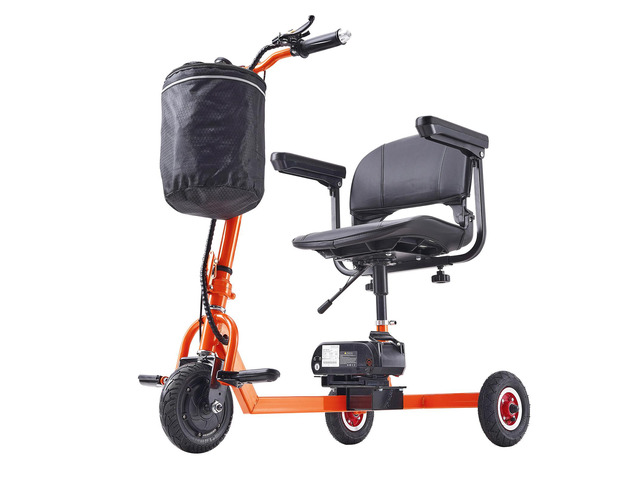 VEVOR Foldable 3 Wheel Mobility Scooter for Seniors, Portable Electric Powered Mobility Scooter with 12 Mile Long Range, All Terrain Travel...