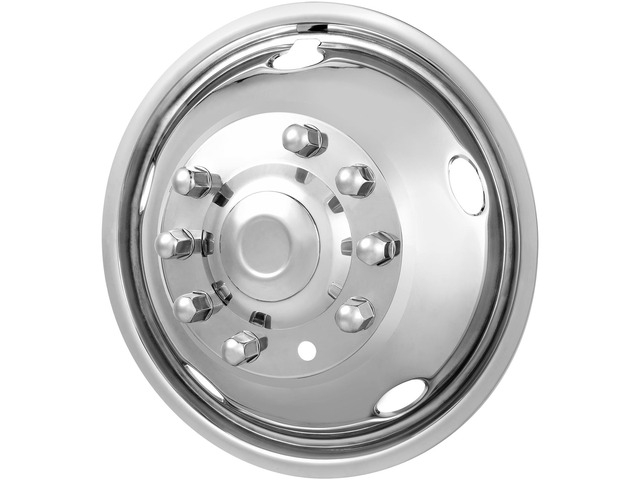 19.5-inch 10 Lug Wheel Simulators, 304 Stainless Steel Wheel Simulator Kit with Mirror Polished Finish, 2 Front and 2 Rear Wheel Covers Fit for For...