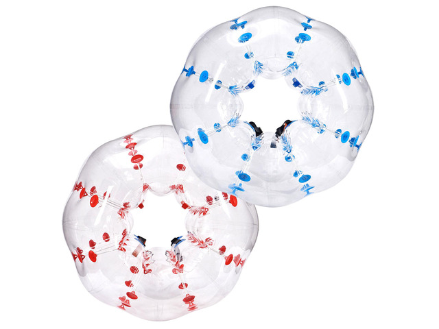 Inflatable Bumper Balls 2-Pack, 5FT/1.5M Body Sumo Zorb Balls for Teen & Adult, 0.8mm Thick PVC Human Hamster Bubble Balls for Outdoor Team Gaming...