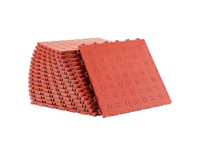 Garage Tiles Interlocking, 12 x 12 x 0.53 inch 50 Pack Garage Floor Covering Tiles, Non-Slip Double-Sided Texture Garage Flooring Tiles, for...