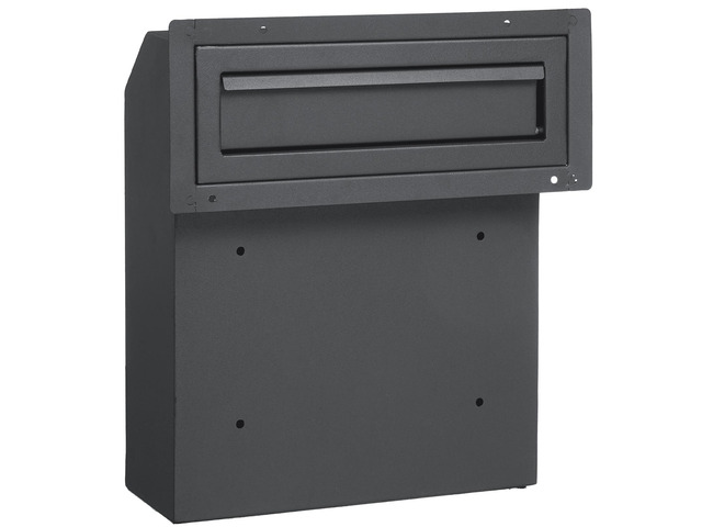 VEVOR Through The Door Key Drop Box, Heavy Duty Steel Through the Door Mailbox with 12' Combination Lock, Mail Drop Box, Dark Gray