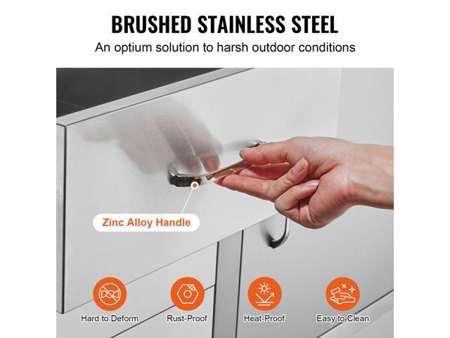 Outdoor Kitchen Door Drawer Combo 38.1/'/'W x 22.6/'/'H x 20.8/'/'D, BBQ Access Door/Triple Drawers Combo with Stainless Steel Handles, Perfect for...