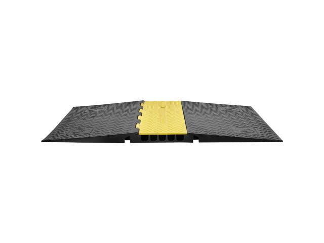 VEVOR 5Channel Cable Protector Ramp 22000lbs Load ADA Compliant Wire Cable Cover
