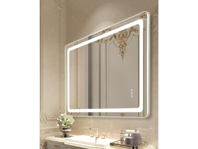 LED Bathroom Mirror 3 Colors Anti-fog Wall Mounted Vanity Mirror 32 x 48 in