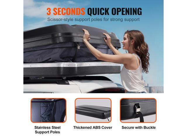 Rooftop Tent Hard Shell, Naturnest Rooftop Tent Hardshell for 2-3 Person, Hard Shell Roof Top Tent with Telescopic Ladder Thick Mattress,...