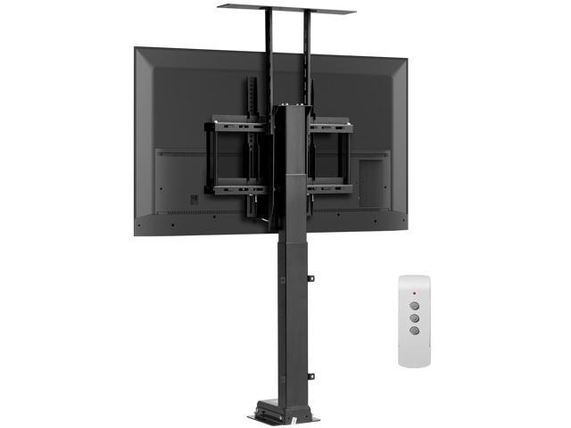 VEVOR Motorized TV Lift Stand 132 lbs max Load Adjustable Vertical Electric TV Bracket with Remote Control for 32-55 in TVs