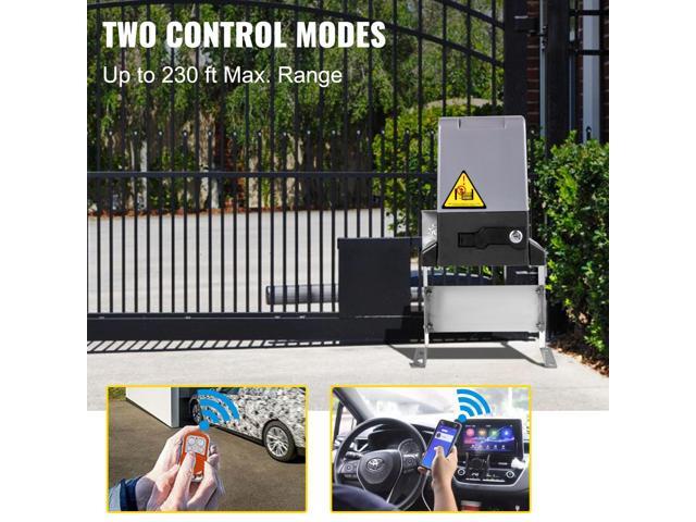 Sliding Gate Opener 3300 LBS Automatic Sliding Gate, Gate Opener Motor with 2 Remote Controls, 230 ft Remote Distance Driveway Rolling Gate,...