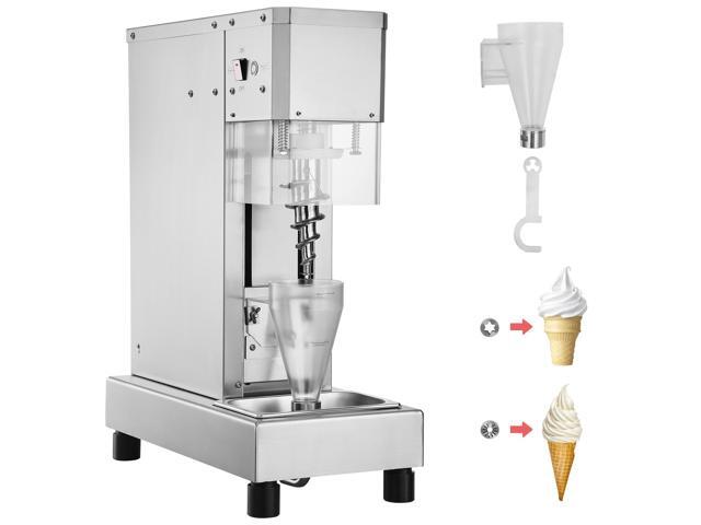 Ice Cream Blender, 750W High-Speed Ice Cream Maker Mixer Stir Machine 1740RPM, 304 Stainless Steel Ice Cream Shaker, Long Handle + PC Protective...