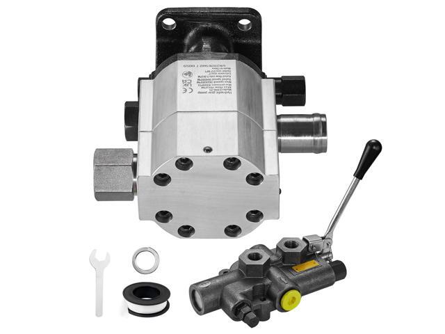 Hydraulic Wood Log Splitter Pump Kit, 16 GPM, 2 Stage 4000 PSI Aluminum Hydraulic Gear Pump, with Valve 1'' Inlet 1/2'' NPT Outlet 3600 RPM, for...