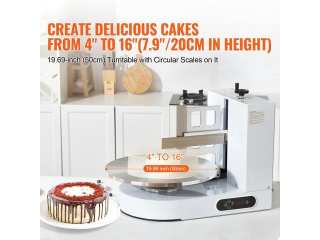 VEVOR Cake Decorating Machine Cake Frosting Spreading for 4' to 16' Cake White