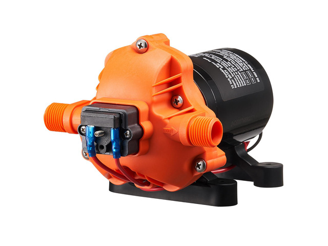 12V Diaphragm Pump, 3 GPM (11.36 L/min), 3-Chamber 12 Volt DC Water Pump with Automatic Pressure Switch 40-100 PSI Adjustable, 50 PSI, 1/2'' MNPT...