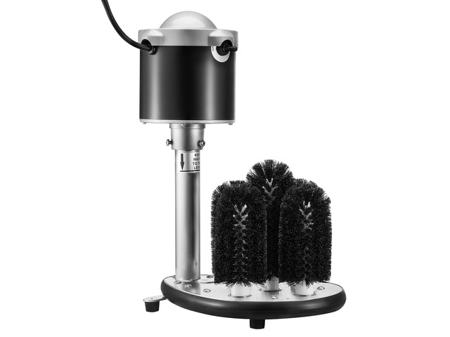 VEVOR Electric Glass Washer 5-Brush Bar Glass Cleaner 600 Cups/H for Wine Glass