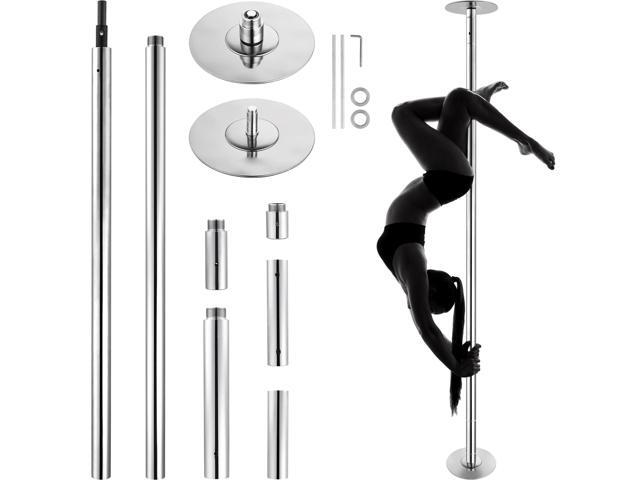 Professional Dancing Pole, Spinning Static Dancing Pole Kit, Portable Removable Pole, 45mm Heavy-Duty Stainless Steel Pole, Height Adjustable...