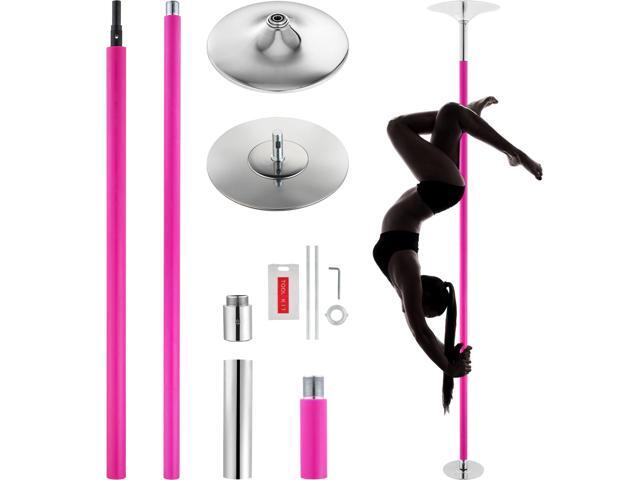 VEVOR Professional Dancing Pole, Spinning Static Dancing Pole Kit, Portable Removable Pole, 40mm Heavy-Duty Stainless Steel Pole, Height Adjustable...