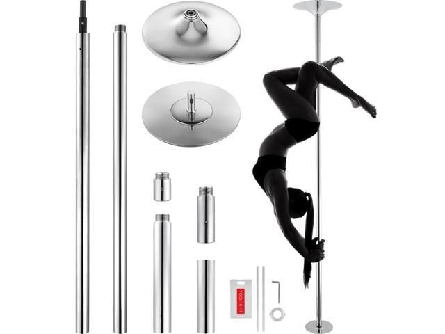Professional Dancing Pole, Spinning Static Dancing Pole Kit, Portable Removable Pole, 45mm Heavy-Duty Stainless Steel Pole, Height Adjustable...