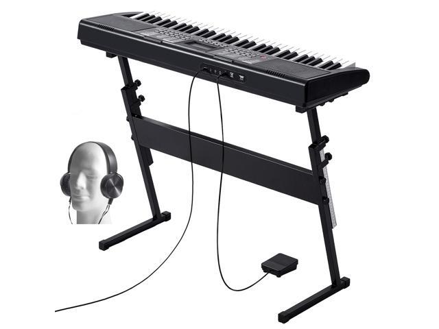 VEVOR 61 Key Digital Keyboard Piano Electric Portable with Adjustable Stand