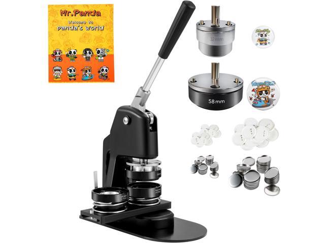 Button Maker Machine, Multiple Sizes 1.25+2.25 Inch Badge Punch Press Kit, Children DIY Gifts Pin Maker, Button Making Supplies with 500pcs Button... Button Maker Machine, Multiple Sizes 1.25+2.25 Inch Badge Punch Press Kit, Children DIY Gifts Pin Maker, Button Making Supplies with 500pcs Button...