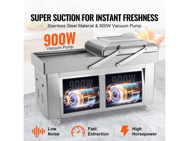 Chamber Vacuum Sealer, 1200W Sealing Power, Vacuum Packing Machine for Wet Foods, Meats, Marinades and More, Compact Size with 23.6 in Sealing...