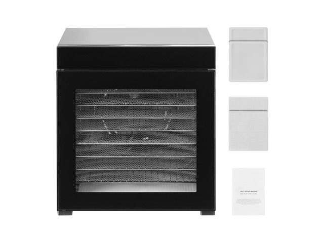 Food Dehydrator Machine, 10 Stainless Steel Trays, 1000W Electric Food Dryer with Adjustable Temperature & 24-Hour Timer, Freeze Dryer for Jerky,...