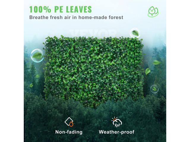 Artificial Boxwood Panel UV 24pcs Boxwood Hedge Wall Panels Artificial Grass Backdrop Wall 20/' X 20/' 4 cm Green Grass Wall Fake Hedge for Decor...