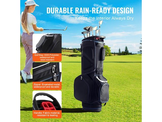 Golf Cart Bag with 14 Way Organizer Divider Top, 35 11 Pockets Premium Cart Bag with Stand, Durable Golf Bags with Handles & Dust Cover &...
