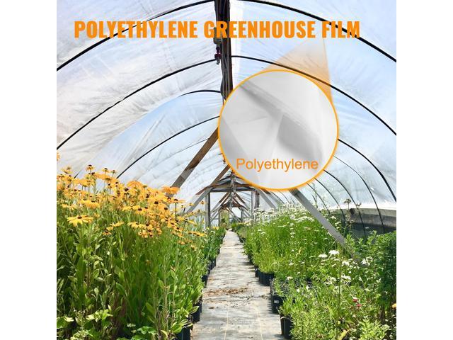 Greenhouse Film 12 x 25 ft, Greenhouse Polyethylene Film 6 Mil Thickness, Greenhouse Clear Plastic Film UV Resistant, Polyethylene Film Keep...