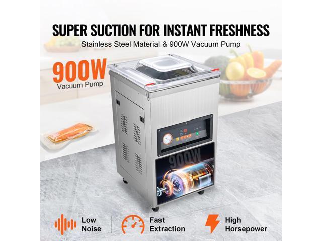 Chamber Vacuum Sealer, 900W Sealing Power, Vacuum Packing Machine for Wet Foods, Meats, Marinades and More, Compact Size with 15.7 in Sealing...